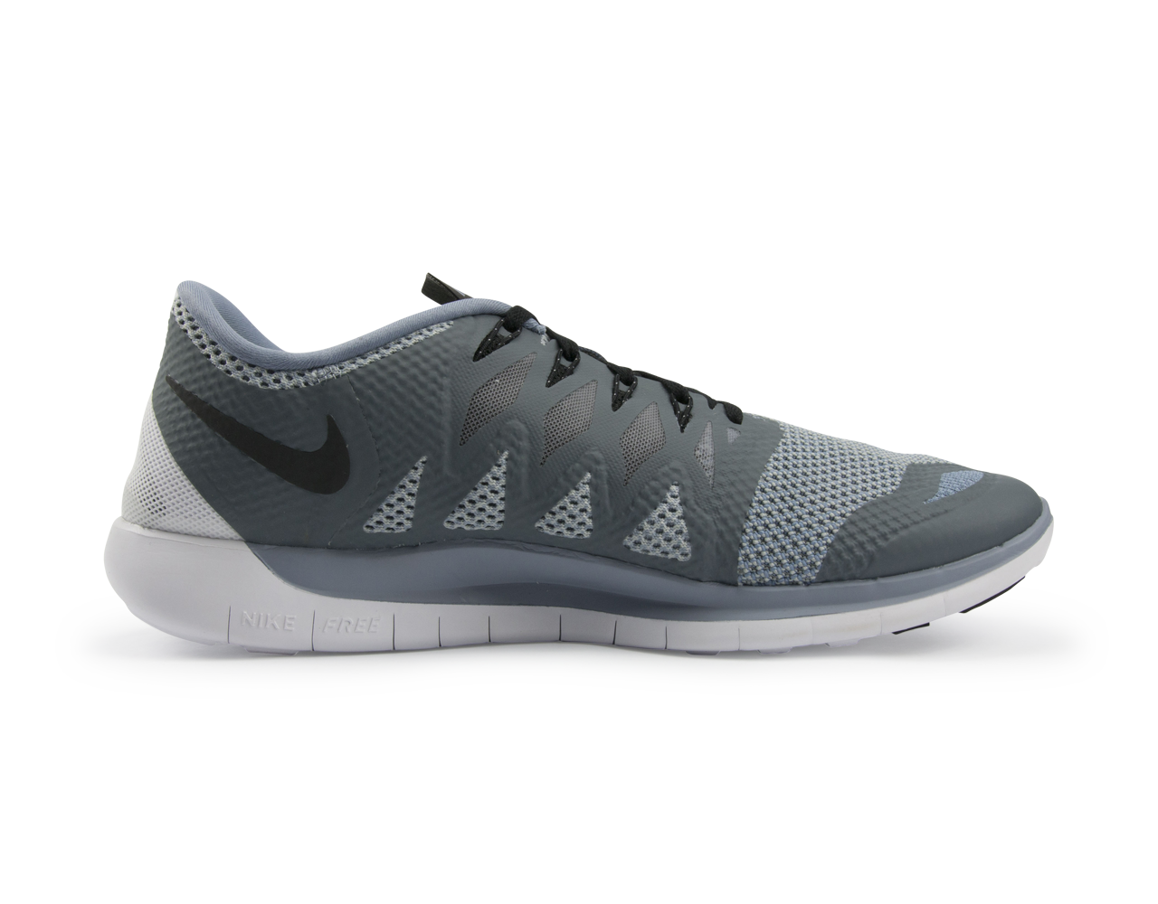 Nike Men's Free 5.0  Running Shoes Cool Blue/Black/Wolf Grey