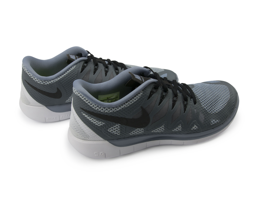 Nike Men's Free 5.0  Running Shoes Cool Blue/Black/Wolf Grey