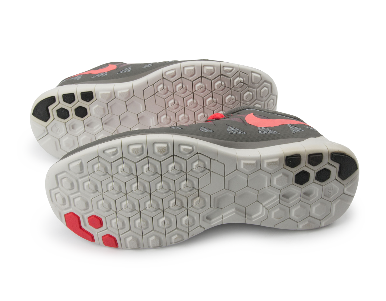 Light grey nike running top shoes