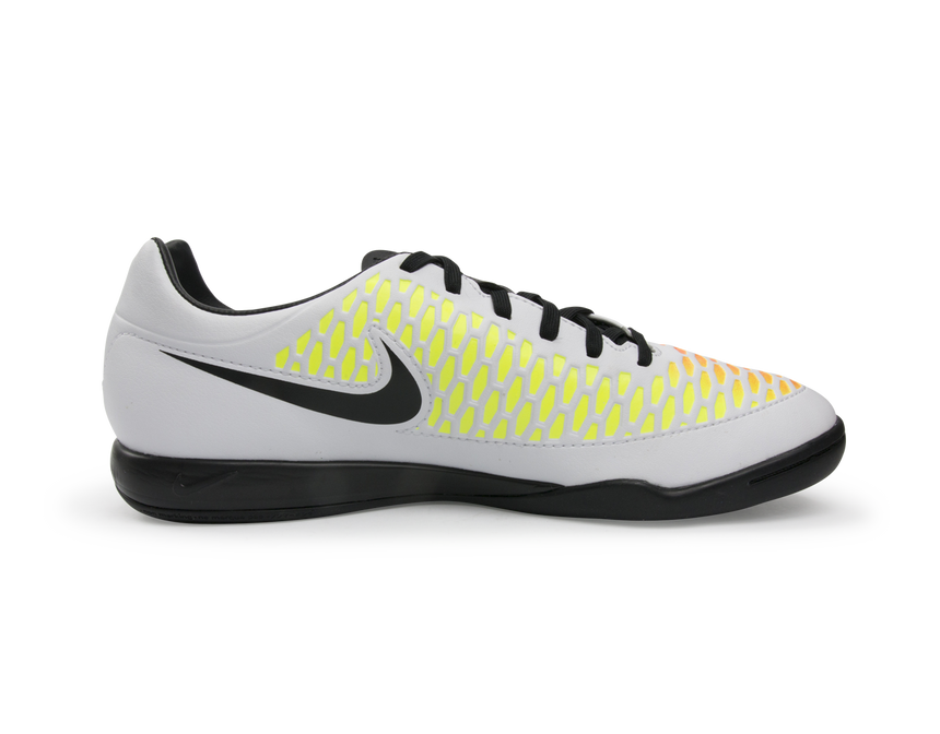 Nike Men's Magista Onda Indoor Soccer Shoes White/Black/Pink Blast/Volt Blanc