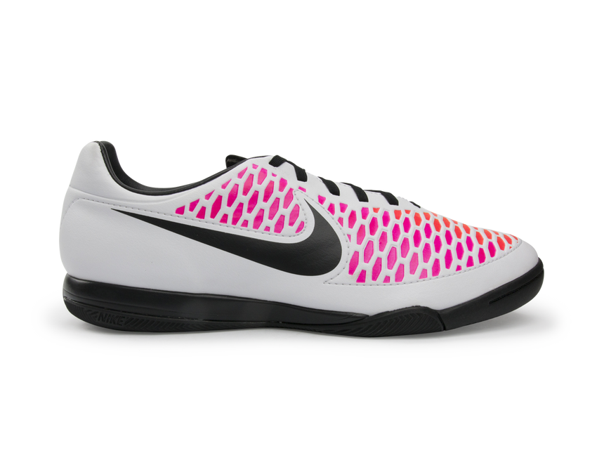 Nike Men's Magista Onda Indoor Soccer Shoes White/Black/Pink Blast/Volt Blanc