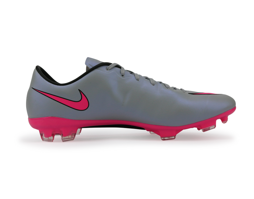Nike Men's Mercurial Veloce II FG Wolf Grey/Black/Hyper Pink
