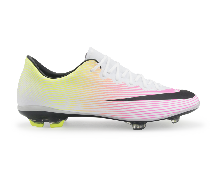 Nike Kids Mercurial Vapor X FG White/Black/Volt/Total Orange