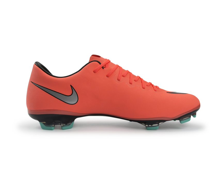 Nike Kids Mercurial Vapor X FG Bright Mango/Metallic Silver/Hyper Turquoise