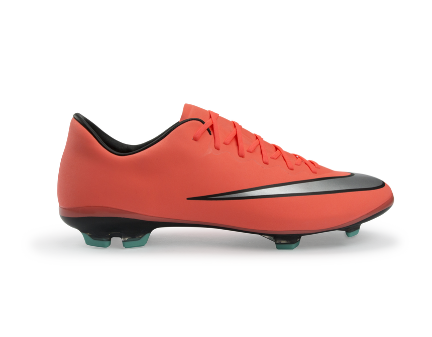 Nike Kids Mercurial Vapor X FG Bright Mango/Metallic Silver/Hyper Turquoise