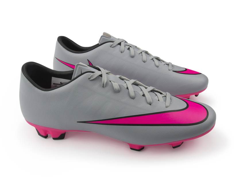 Nike Men's Mercurial Victory V FG Wolf Grey/Vivid Pink/White