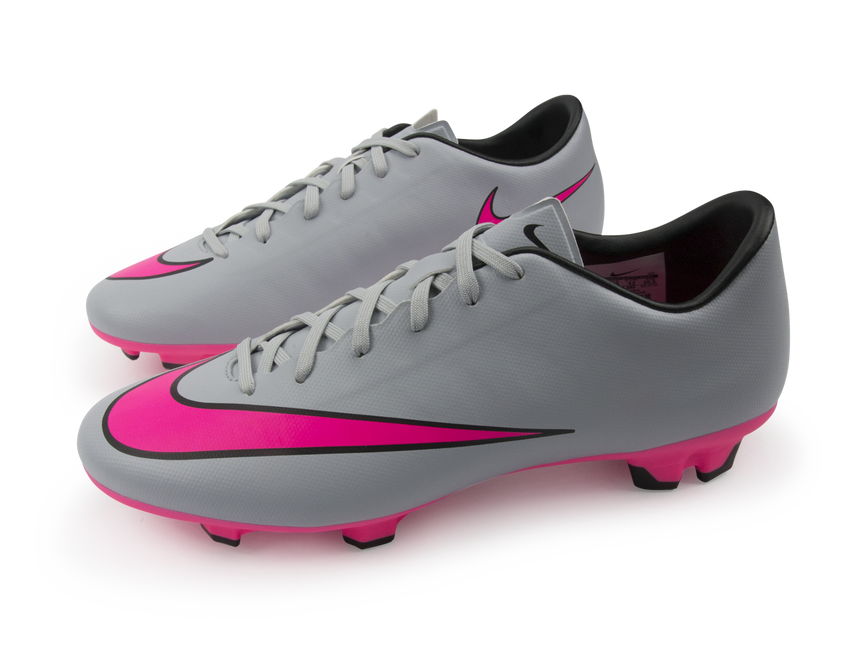 Nike Men's Mercurial Victory V FG Wolf Grey/Vivid Pink/White