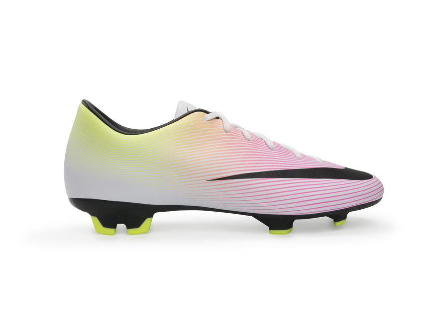 Nike Men's Mecurial Victory V FG White/Black/Volt