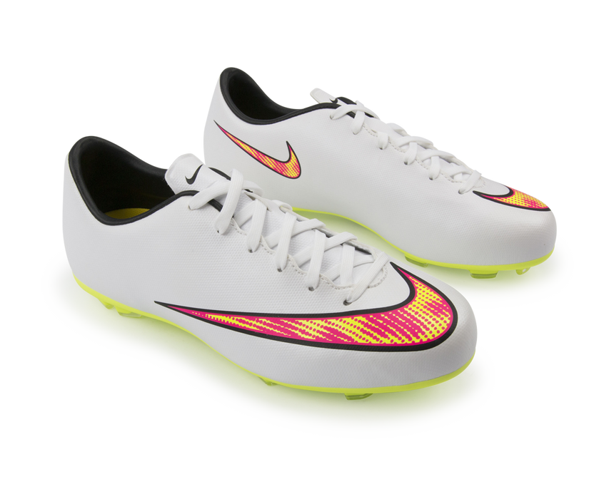 Nike Kids Mercurial Victory V FG White/Volt/Black