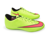 Nike Men's Mercurial Victory V Indoor Soccer Shoes Electric Green/Hyper Punch/Black