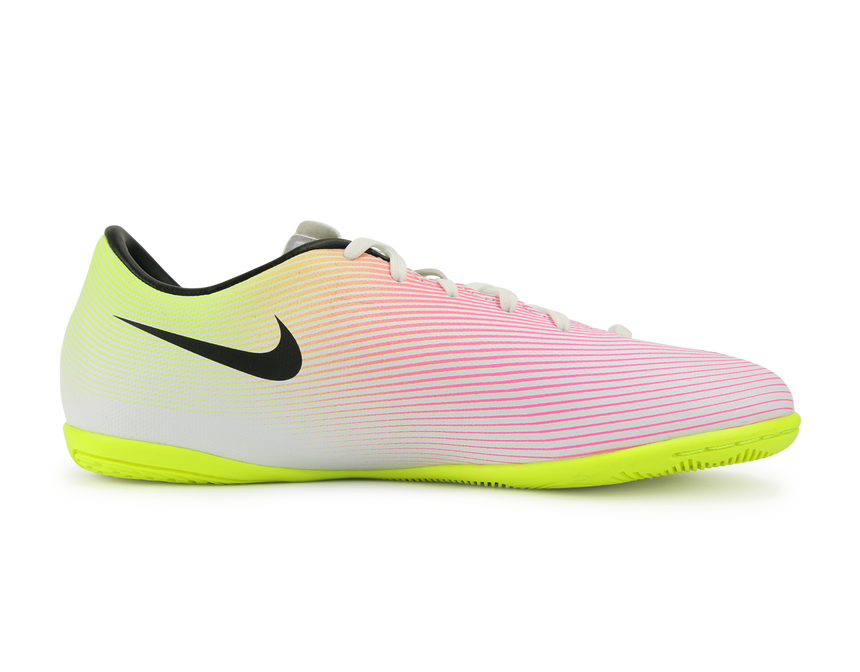 Nike Kids Mercurial Victory V Indoor Soccer Shoes White/Black Volt/Total Orange