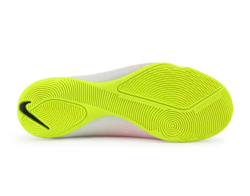 Nike Kids Mercurial Victory V Indoor Soccer Shoes White/Black Volt/Total Orange