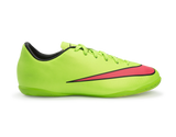 Nike Kids Mercurial Victory V Indoor Soccer Shoes Electric Green/Hyper Punch/Black