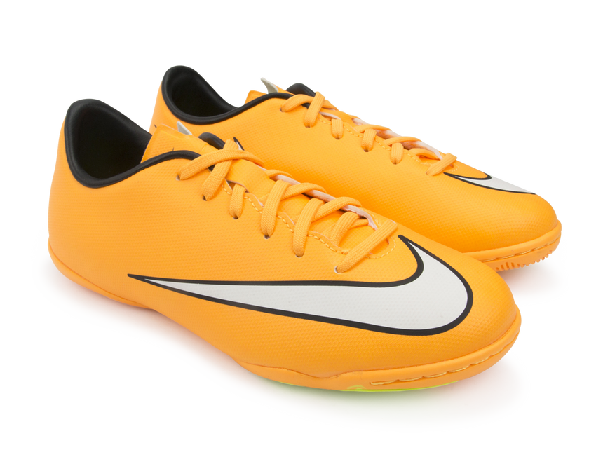 Nike Kids Mercurial Victory V Indoor Soccer Shoes Laser Orange