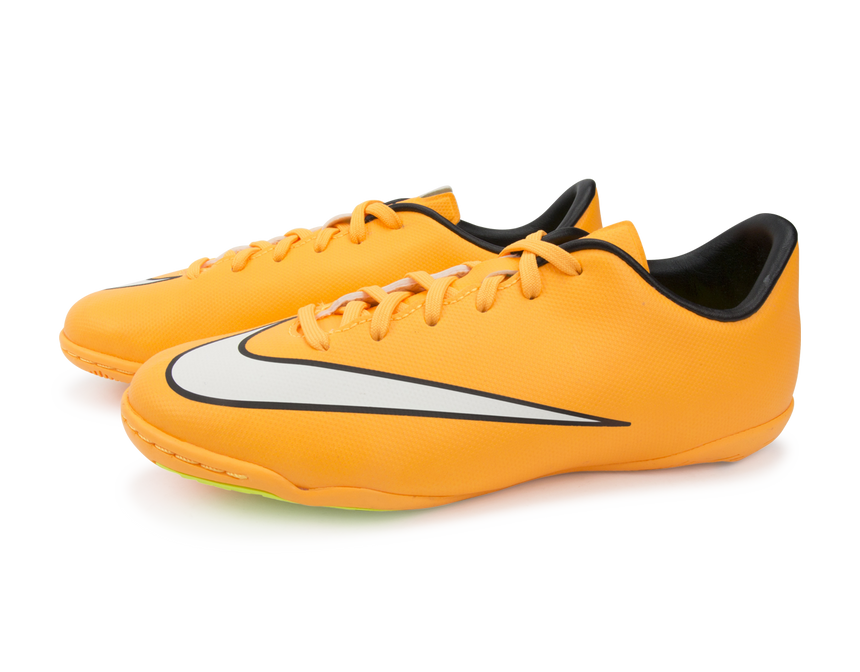 Nike Kids Mercurial Victory V Indoor Soccer Shoes Laser Orange/Black/Volt
