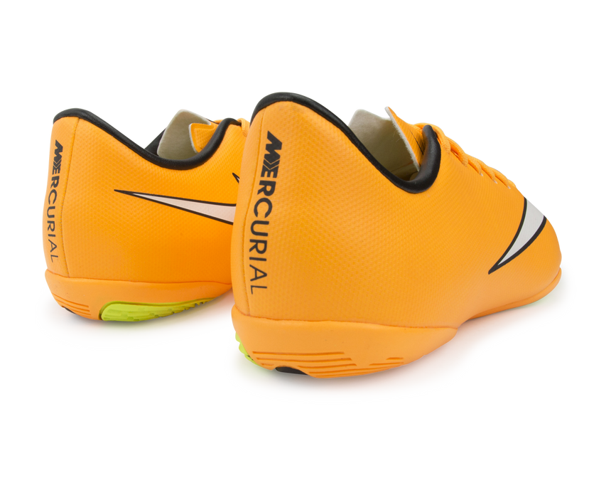 Nike Kids Mercurial Victory V Indoor Soccer Shoes Laser Orange/Black/Volt
