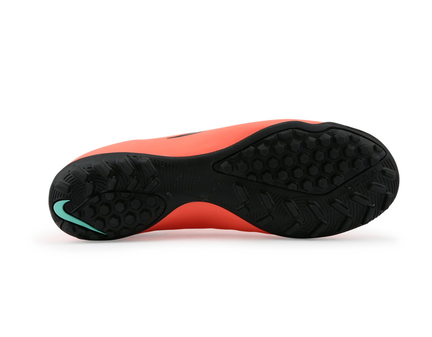 Nike Men's Mercurial Victory V Turf Soccer Shoes Bright Mango/Metallic Slivr/Hyper Turqoise