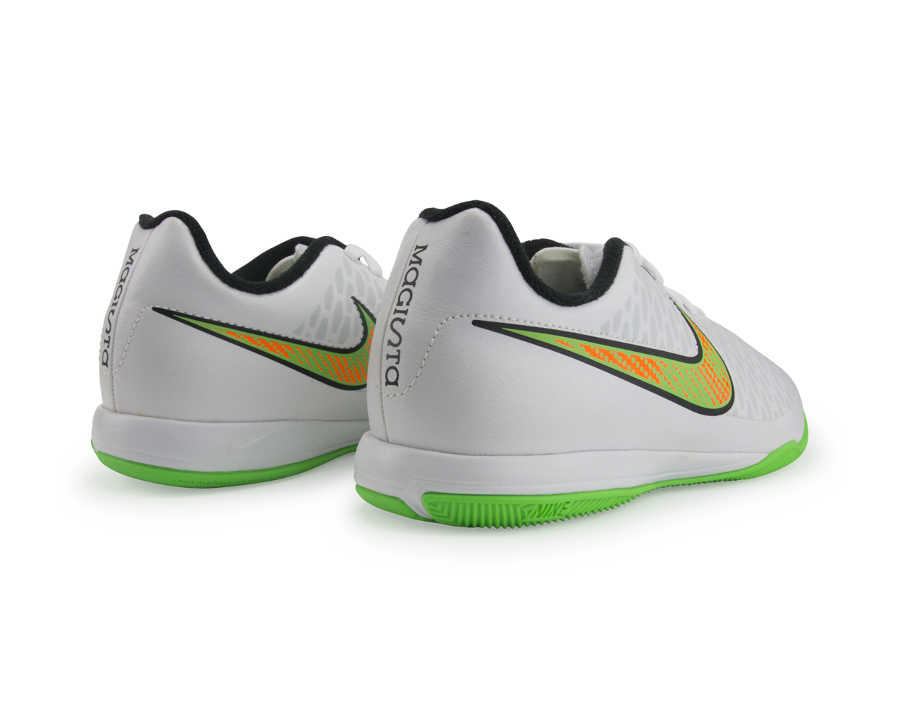 Nike Kids Magista Onda Indoor Soccer Shoes White/Poison Green/Black