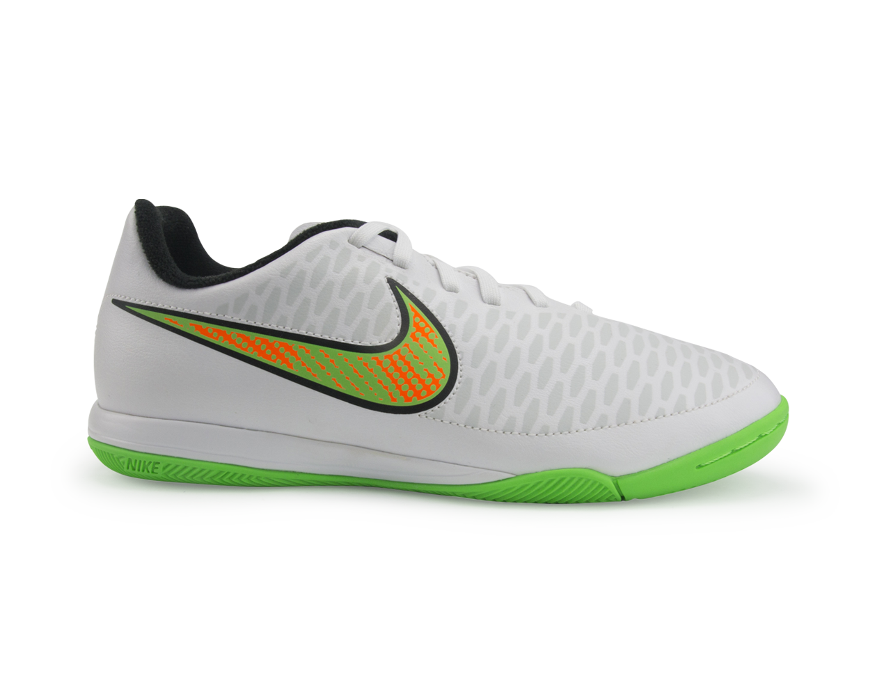 Nike Kids Magista Onda Indoor Soccer Shoes White/Poison Green/Black