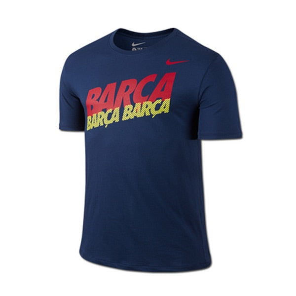 Nike Men's FC Barcelona Core Type Tee Loyal Blue