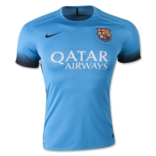 Nike Men's FC Barcelona 15/16 Authentic Third Jersey  Light Current Blue/Black