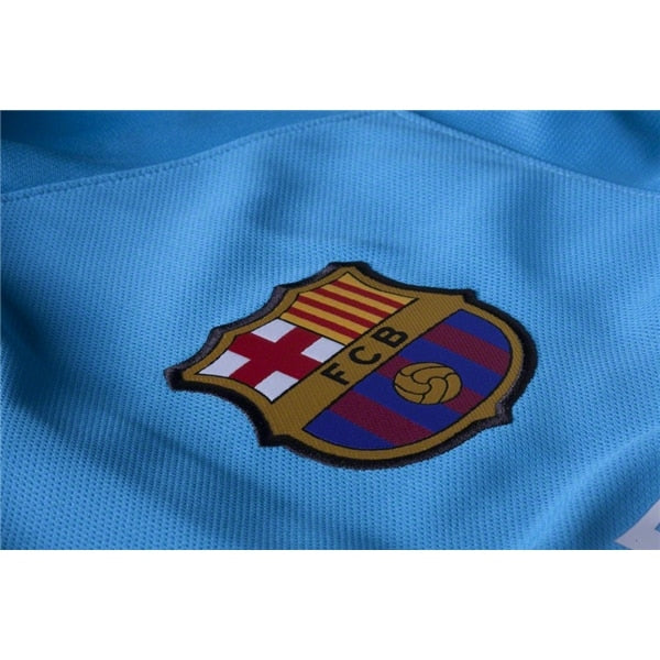 Nike Men's FC Barcelona 15/16 Third Jersey Light Current Blue/Black