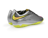 Nike Men's Hypervenom Phelon Turf Soccer Shoes Chrome/Hyper Pink/Metalic Gold