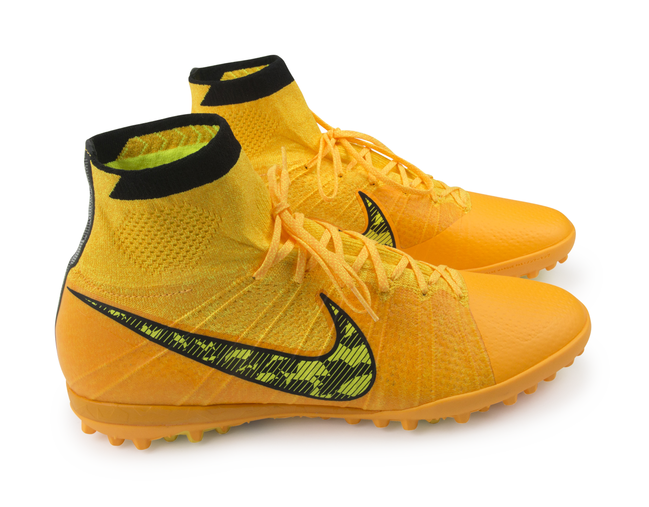 Nike Men's Elastico Superfly Turf Soccer Shoes Laser Orange/Black/Tour Yellow