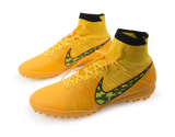 Nike Men's Elastico Superfly Turf Soccer Shoes Laser Orange/Black/Tour Yellow