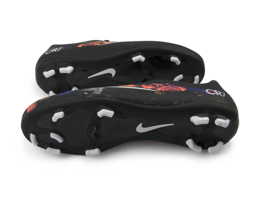 Nike Kids Mercurial Victory V CR7 FG Black/White/Total Crimson