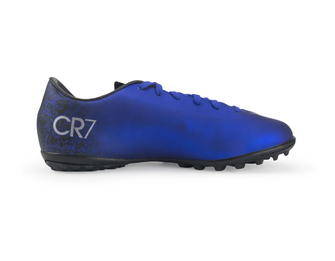 Nike Kids Mercurial Victory V CR7 Turf Soccer Shoes Deep Royal Blue/Metallic Silver