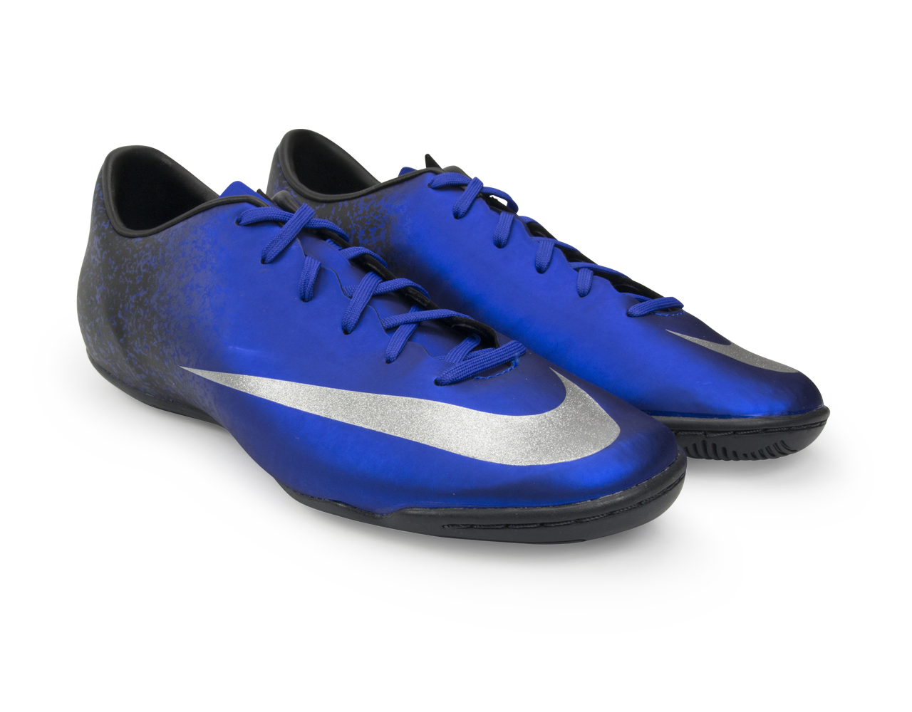 Nike Men's Mercurial Victory V CR7 Indoor Soccer Shoes Deep Royal Blue/Metallic Silver