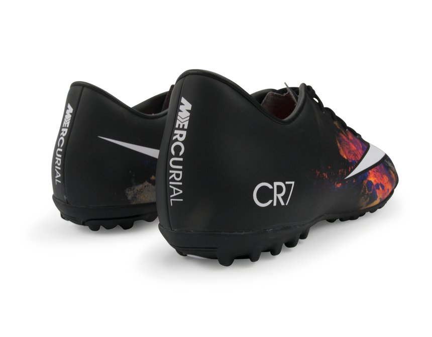 Nike Men's Mercurial Victory V CR Turf Soccer Shoes Black/White/Total Crimson