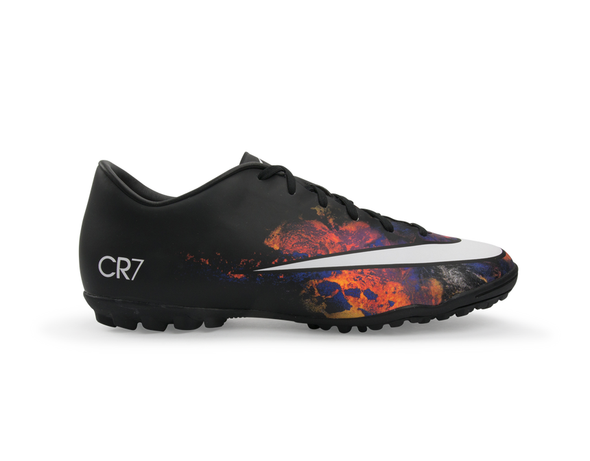 Nike Men's Mercurial Victory V CR Turf Soccer Shoes Black/White/Total Crimson