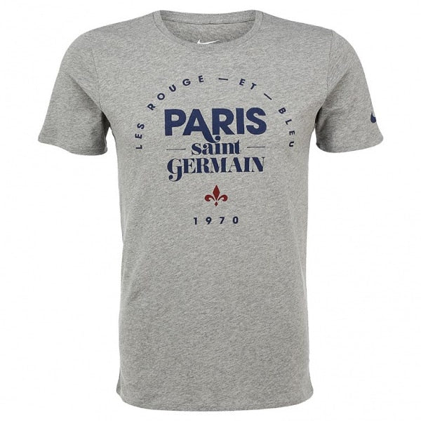 Nike Men's Paris Saint-Germain Core Type Tee Dark Grey