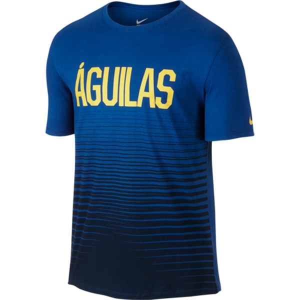 Nike Men's Club America 15/16 Aguilas Tee Gym Blue