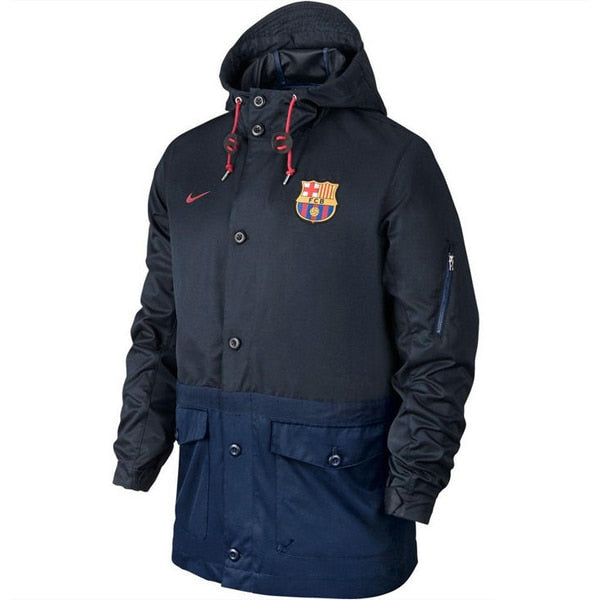 Nike Men's FC Barcelona Saturday 2.0 Authentic Jacket Dark Obdisian