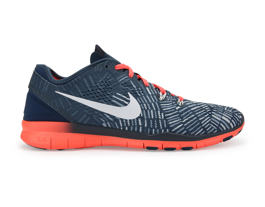 Nike Women's Free 5.0 TR Fit 5 Print V Squadron Blue/White Brght/Mng