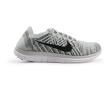 Nike Men's Free 4.0 Flyknit Running Shoes Pure Platinum/Black/White
