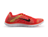Nike Men's Free 4.0 Flyknit Running Shoes Bright Crimson/Black/Hot Lava