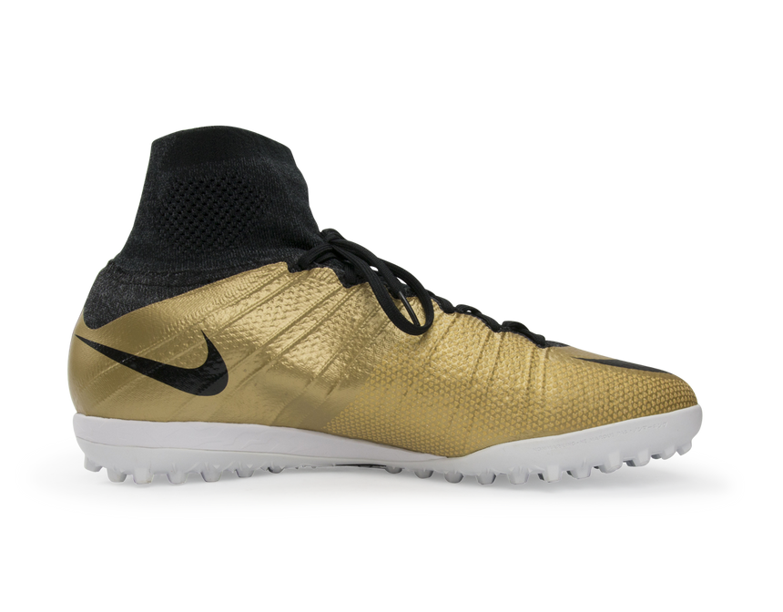 Nike Men's MercurialX Proximo Turf Soccer Shoes Metallic Gold/Black/Tour Yellow