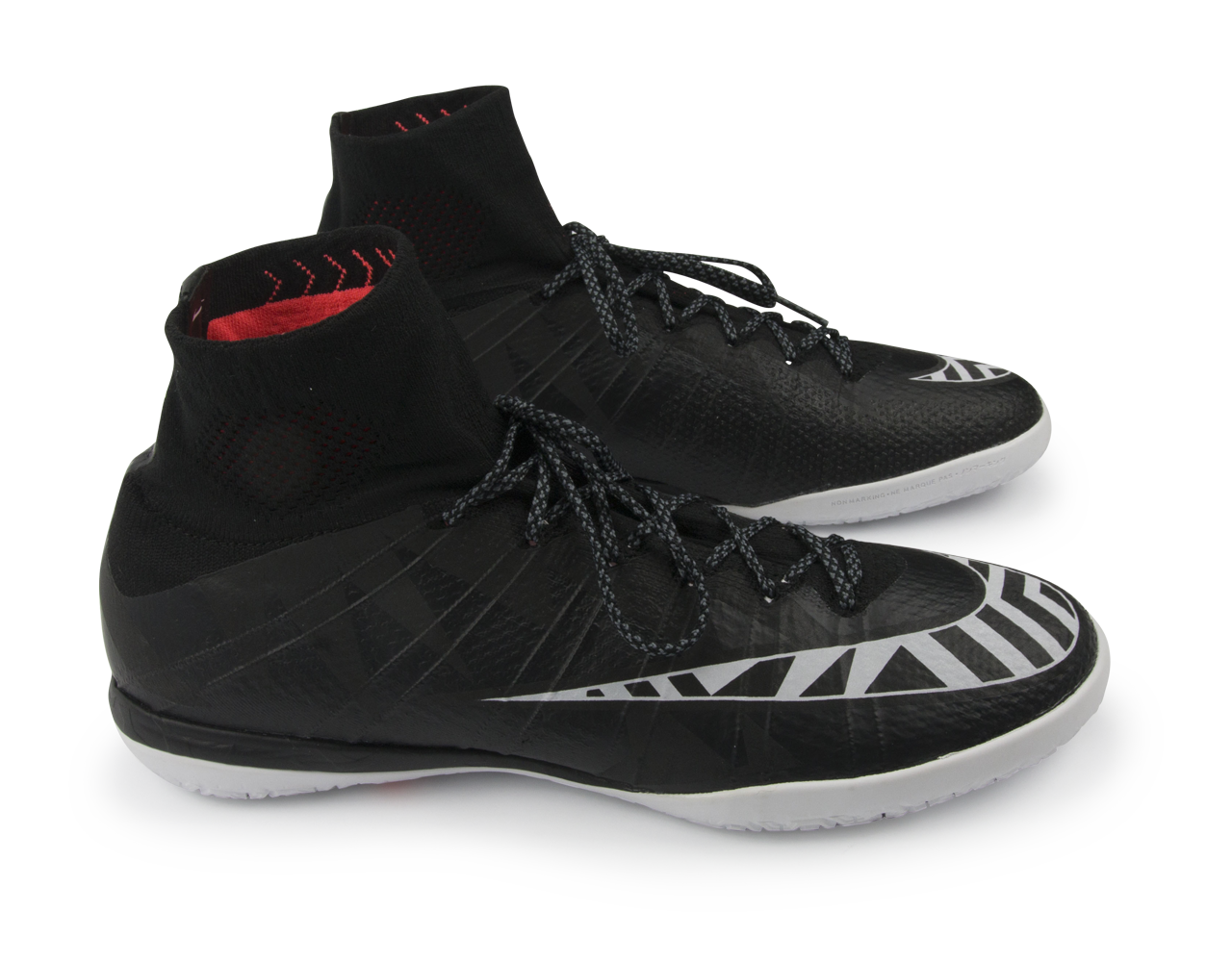Nike Men's MercurialX Proximo Street Indoor Soccer Shoes Black/White/Hot Lava/Anthrct