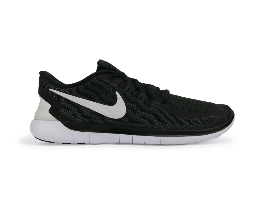 Nike Men's Free 5.0 Running Shoes Black/White/Dark Grey