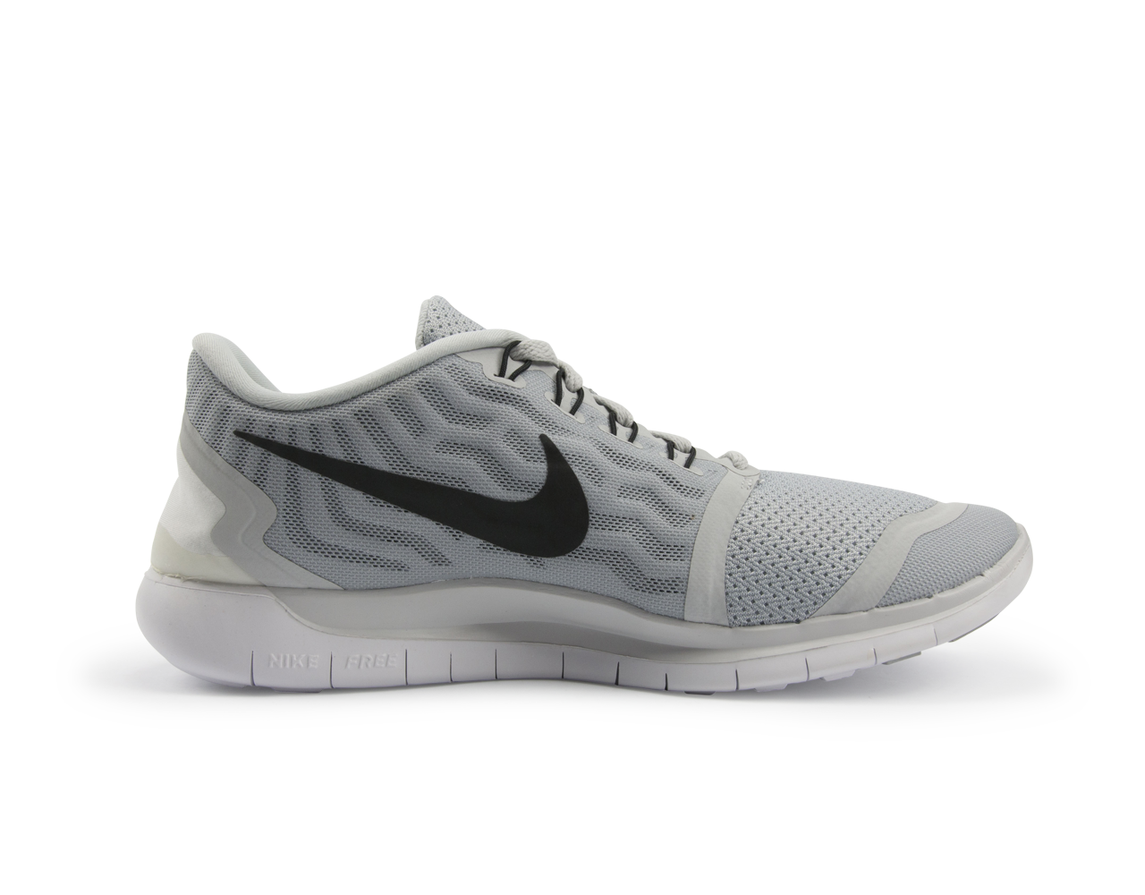 Nike Men's Free 5.0 Running Shoes Pure Platinum/Black/Wolf Grey