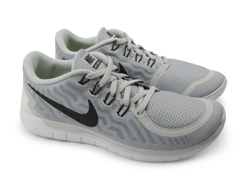 Nike Men's Free 5.0 Running Shoes Pure Platinum/Black/Wolf Grey