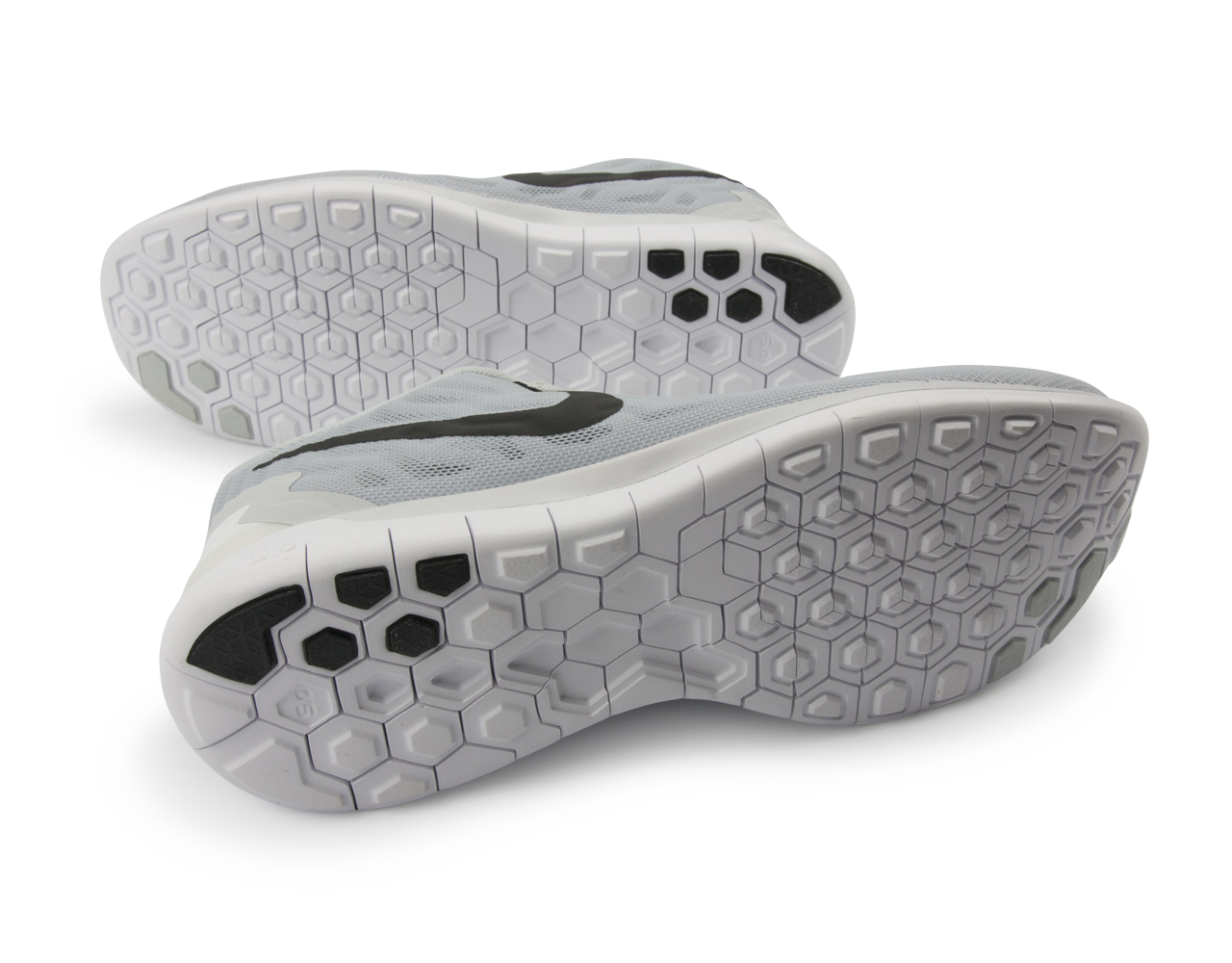 grey and white nike free runs