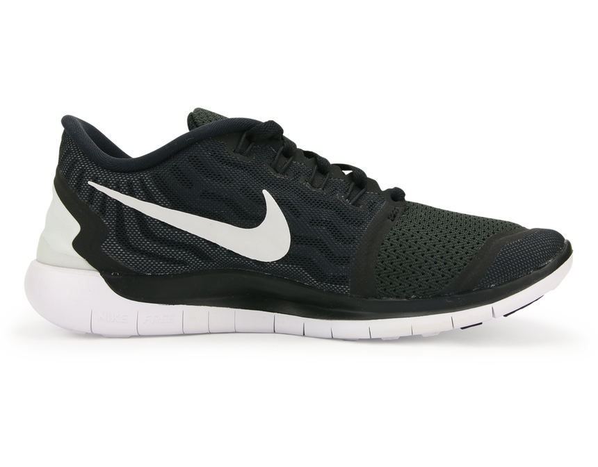 Nike Women's  Free 5.0 Running Shoes Black/White/Dark Grey