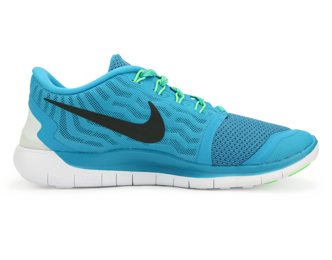 Nike Women's Free Running Shoes Blue Lagoon/Black Volt/Green Cp – Azteca Soccer