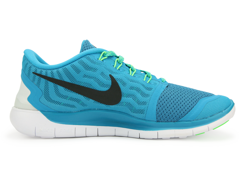 Nike Women's Free 5.0 Running Shoes Blue Lagoon/Black Volt/Green Cp