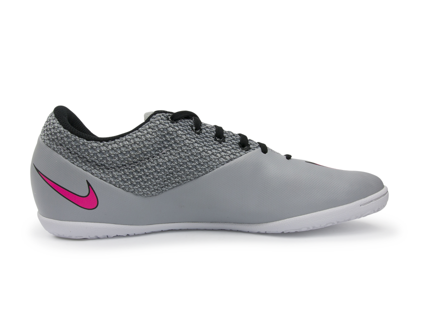 Nike Men's MercurialX Pro Indoor Soccer Shoes Wolf Grey/Vivid Pink/White